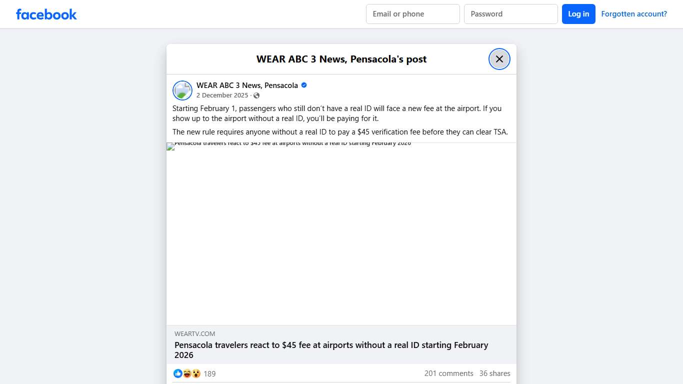 Starting February 1,... - WEAR ABC 3 News, Pensacola Facebook