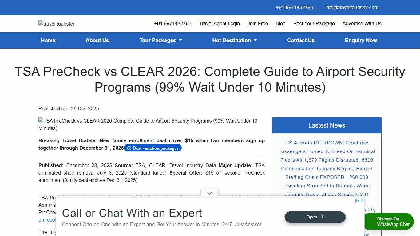 TSA PreCheck vs CLEAR 2026: Complete Guide + $15 Family Deal